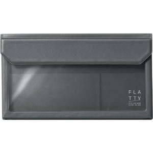 キングジム＜KING JIM＞バッグインバッグ FLATTY(フラッティ)　封筒サイズ　ダークグレー