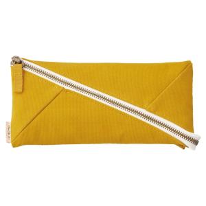 LIHIT LAB. HINEMO ワイドオープンペンポーチ イエロー A7901-5