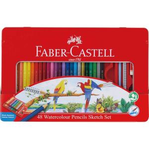 シャチハタ ファーバー カステル FABER-CASTELL 水彩色鉛筆 48色セット TFC-WCP/48C 水彩画 画材