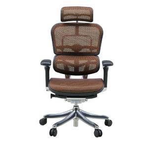 エルゴヒューマン プロ EHP-HAM ハイタイプ ヘッドレスト・肘付 エラストメリックメッシュ オレンジ(KM13)083077 関家具