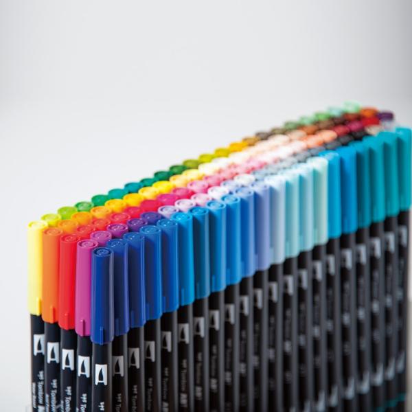 トンボ鉛筆 Tombow 水性マーカー ABT 108C AB-T108CBULK 筆 レタリング ...