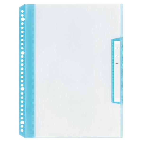 プラス PLUS リフィール式クリアーファイル ヨコ入れ 6ポケット (2・4・30穴共用) ネイビ...