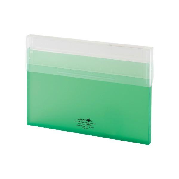 LIHIT LAB.＜リヒトラブ＞AQUA DROPs コングレスケースＡ４ A-5035-6黄緑/...