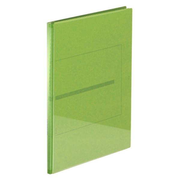 プラス(PLUS) 背幅伸縮フラットファイル セノバス EX 樹脂とじ具 A4-S グリーン FL-...