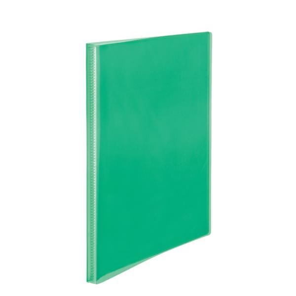 プラス(PLUS)シンプル クリアーファイル 溶着式 A4-S 40ポケット グリーン FC-240...