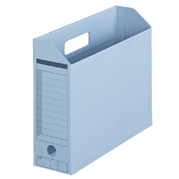 プラス(PLUS) ボックスファイル 古紙パルプ95％再生紙 A4-E ロイヤルブルー FL-051...