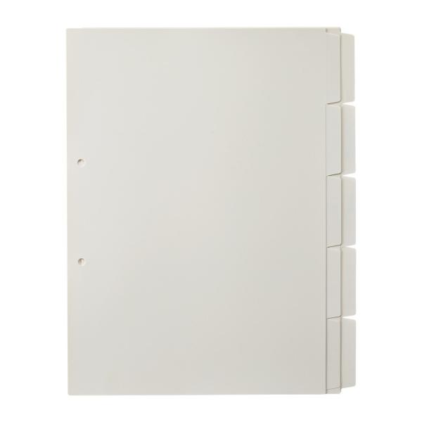 プラス(PLUS) たすけあ インデックス A4 2穴 ラベルがはがせる 印字なし 5山×2 98-...