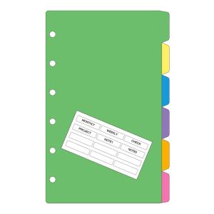 レイメイ藤井 ダ・ヴィンチリフィル カラーインデックス(横型6区分) A5