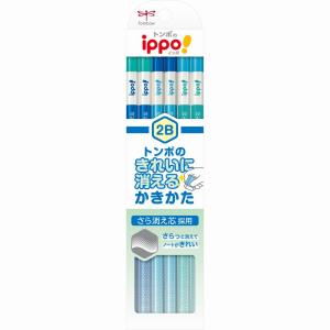 トンボ鉛筆 Tombow きれいに消えるかきかた鉛筆 2B ブルー KB-KSKM01-2B ippo! イッポ 2B 1ダース 学校 勉強｜officeland