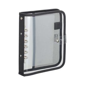 リヒトラブ LIHITLAB クリヤーバインダーチャコールブラック N3390-24｜オフィスランドYahoo!店