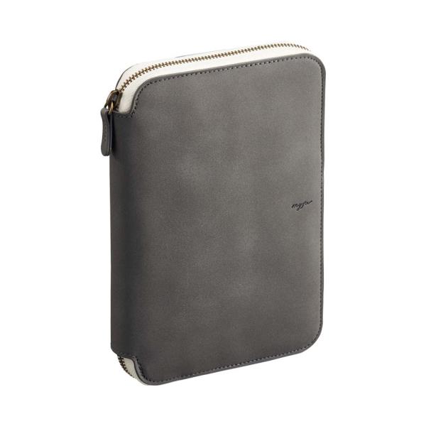 リヒトラブ LIHITLAB ラウンドジップバインダーチャコールブラ N3391-24