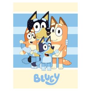 ブルーイ　BLUEY フリース ブランケット 毛布 ひざ掛け　ハーフケット　お昼寝毛布　100cm x 140cm