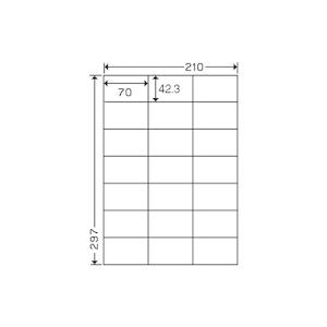東洋印刷 / ナナワードラベル LDZ21QB A4/21面 500枚 / レーザープリンター用ラベ...