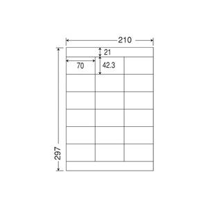 東洋印刷 / ナナワードラベル LDZ18P A4/18面 500枚 / レーザープリンター用ラベル...