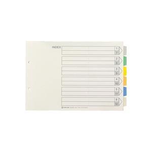 キングジム / カラーインデックス A4E 908-6Y / ファイルインデックス / p26176...