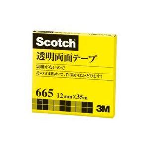 スリーエムジャパン / スコッチ透明両面テープ665-3-12 12mm×35m / 接着テープ /...