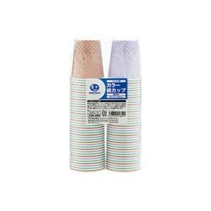 スマートバリュー / カラー紙カップST柄 7oz 80個 N030J-7C / 紙コップ / p3...