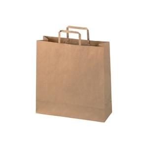 スマートバリュー / 手提袋 平紐 茶 中 300枚 B292J-B6 / ショッピングバッグ / ...