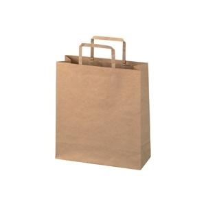 スマートバリュー / 手提袋 平紐 茶 小 300枚 B291J-B6 / ショッピングバッグ / ...