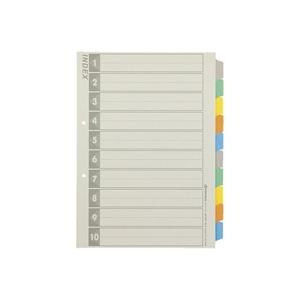 スマートバリュー / 再生インデックスA4S 5色10山5組 D137J-1 / ファイルインデック...