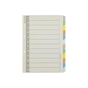 スマートバリュー / 再生インデックスA4S 6色12山5組 D137J-1 / ファイルインデック...