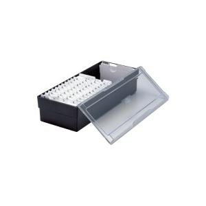 セキセイ / ネームカードボックス CB-700 ブラック / 名刺整理ファイル / p422599
