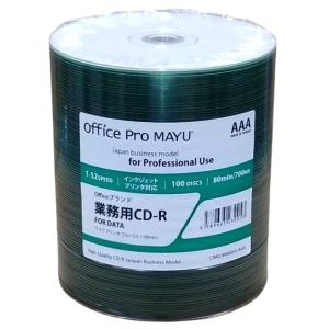 Officeブランド　業務用　CD-R　52倍速　ワイド　ロゴ無し　100枚  (CR80JW600...