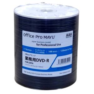 DVD-R　業務用　Officeブランド　16倍速　ワイド　100枚  (DR47JW600HI-A...