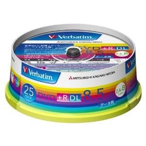 Verbatim　DVD+R DL　8倍速　片面2層　8.5GB　ワイド　250枚