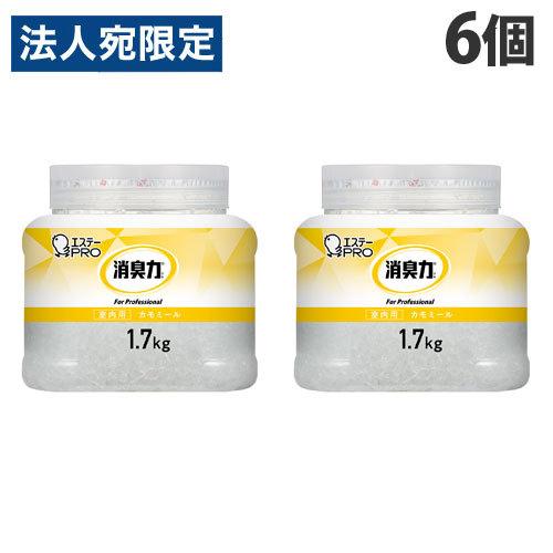 エステー 消臭剤 消臭力 業務用 クラッシュゲルタイプ 室内用 カモミールの香り 1.7kg×6個 ...