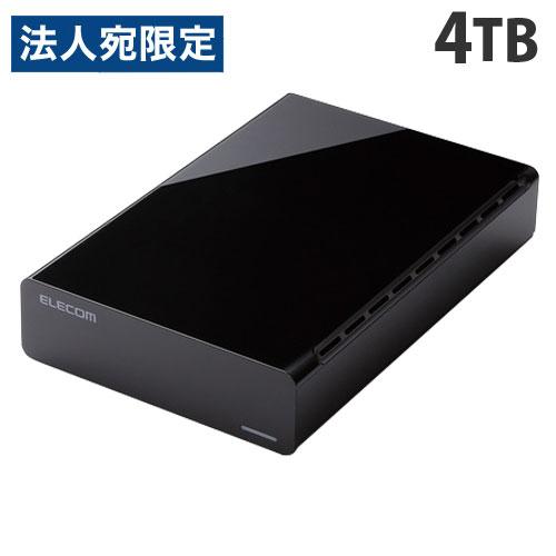 『代引不可』エレコム HDD USB3.0対応 外付けハードディスクドライブ 4TB ブラック EL...