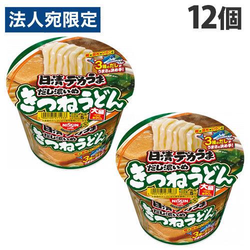 日清食品 日清デカうま きつねうどん だし濃いめ 106g×12個 うどん カップ麺 インスタント麺...