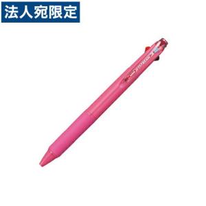 三菱鉛筆 ジェットストリーム ノック式 3色油性ボールペン(黒・赤・青インク) 0.5mm ローズピンク SXE3-400-05｜officetrust