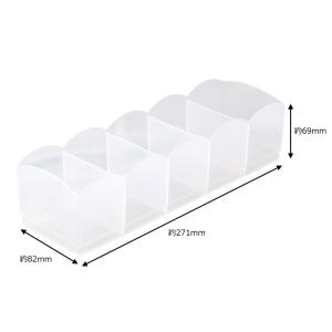 小物収納 ボックス 5分割 クリアの詳細画像2