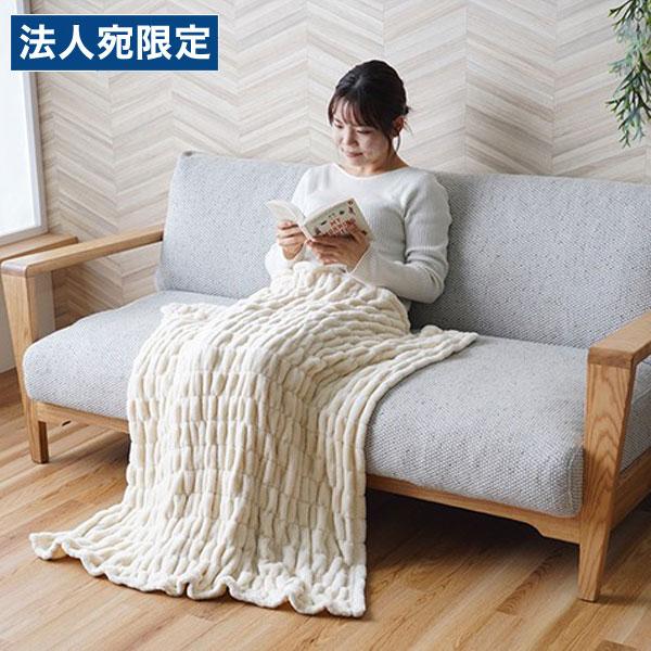 『代引不可』イケヒコ シュクル ひざ掛け 70×120cm アイボリー SKR1019172 [ ブ...