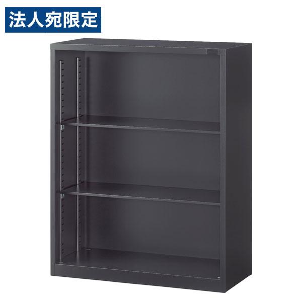 『代引不可』生興 ASKシリーズ オープン書庫 ブラック 下置用 W880×D400×H1110mm...