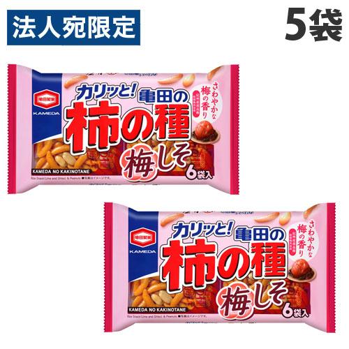 亀田製菓 亀田の柿の種 梅しそ 6袋入×5個