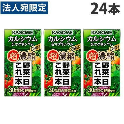 カゴメ 野菜一日これ一本超濃縮 カルシウム＆マグネシウム 125ml×24本