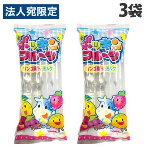 マルゴ食品 ポッキンフルーツ リンゴ果汁とミルク 8本入×3袋 お菓子 ジュース チューペット シャーベッド アイス おやつ｜officetrust