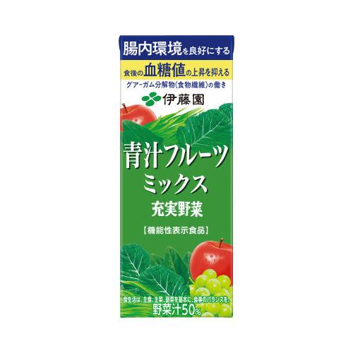 ＃充実野菜　青汁フルーツミックス　２００ｍｌ×２４パック　63881　伊藤園　※軽減税率対象商品