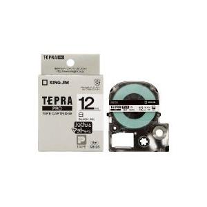 テプラPRO テープカートリッジ マットラベル 白に黒文字12ミり幅　SB12S