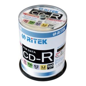 ＣＤ−Ｒデータ用　５２倍速　ＩＪ対応　１００枚ＳＰ　CDR700WPX100CKC　アールアイジャパン　｜officeyu