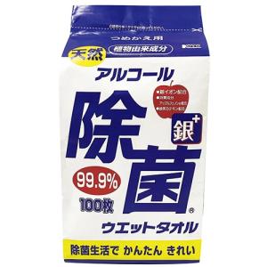 アルコール除菌ウエット詰替 100枚×24袋 　コーヨー化成｜officeyu