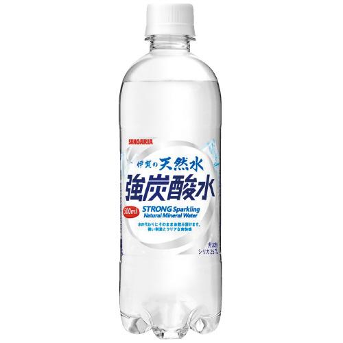 ※伊賀の天然水強炭酸水 PET 500mL/24本 　日本サンガリア　※軽減税率対象商品