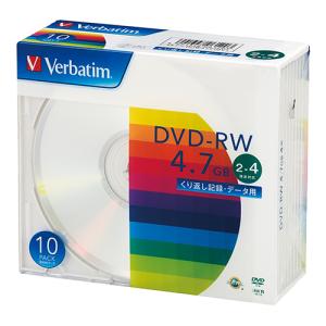 データ用ＤＶＤ−ＲＷ　２−４倍速　DHW47Y10V1　バーベイタム｜officeyu