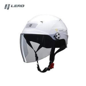 (同梱不可)リード工業 ZORK 開閉シールド付き ハーフヘルメット 大きめフリーサイズ ホワイト