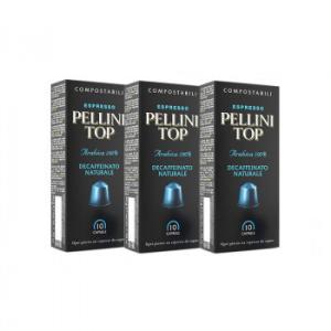 (代引不可) (同梱不可)Pellini(ペリーニ) エスプレッソカプセル デカフェ 3箱セット