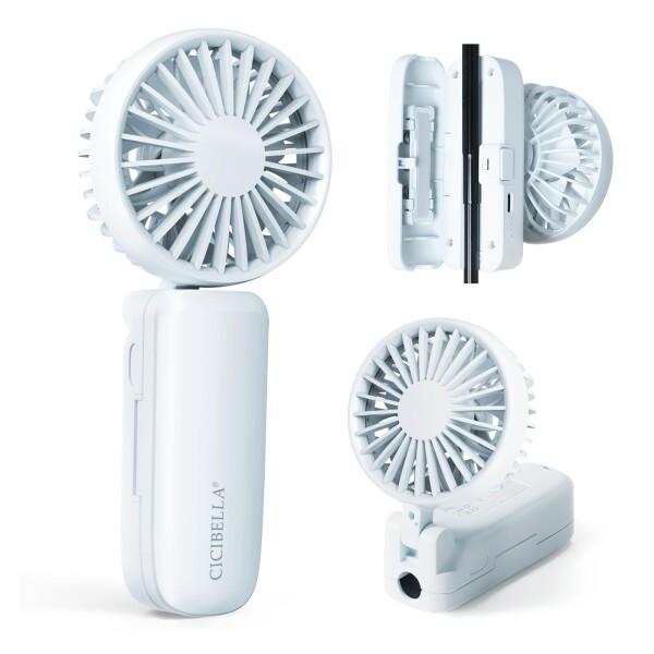 シシベラ(CICIBELLA) ハンディファン 小型 携帯扇風機 3段階風力調節 ミニ扇風機 小型扇...