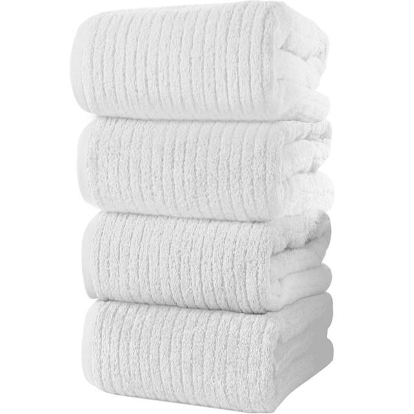 バスタオル (tkone 4枚セット 60*120cm ) フェイスタオル 強い吸水速乾 タオル ホ...