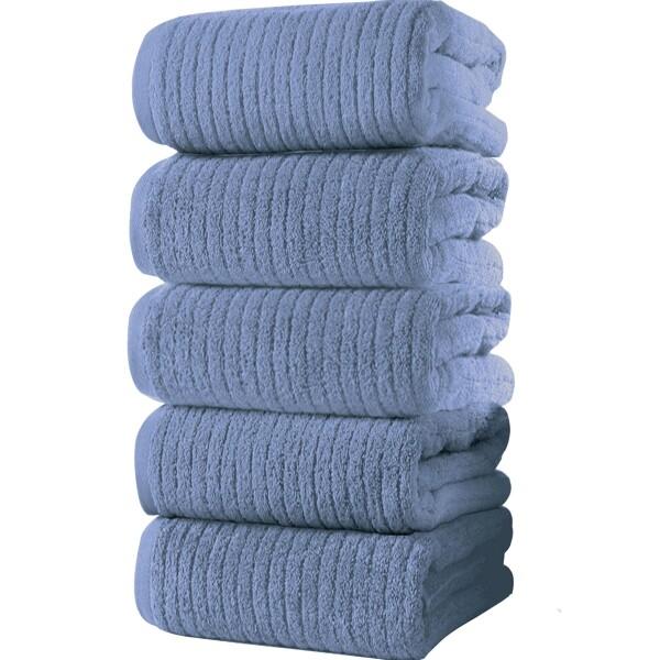 バスタオル (tkone 5枚セット 60*120cm ) フェイスタオル 強い吸水速乾 タオル ホ...